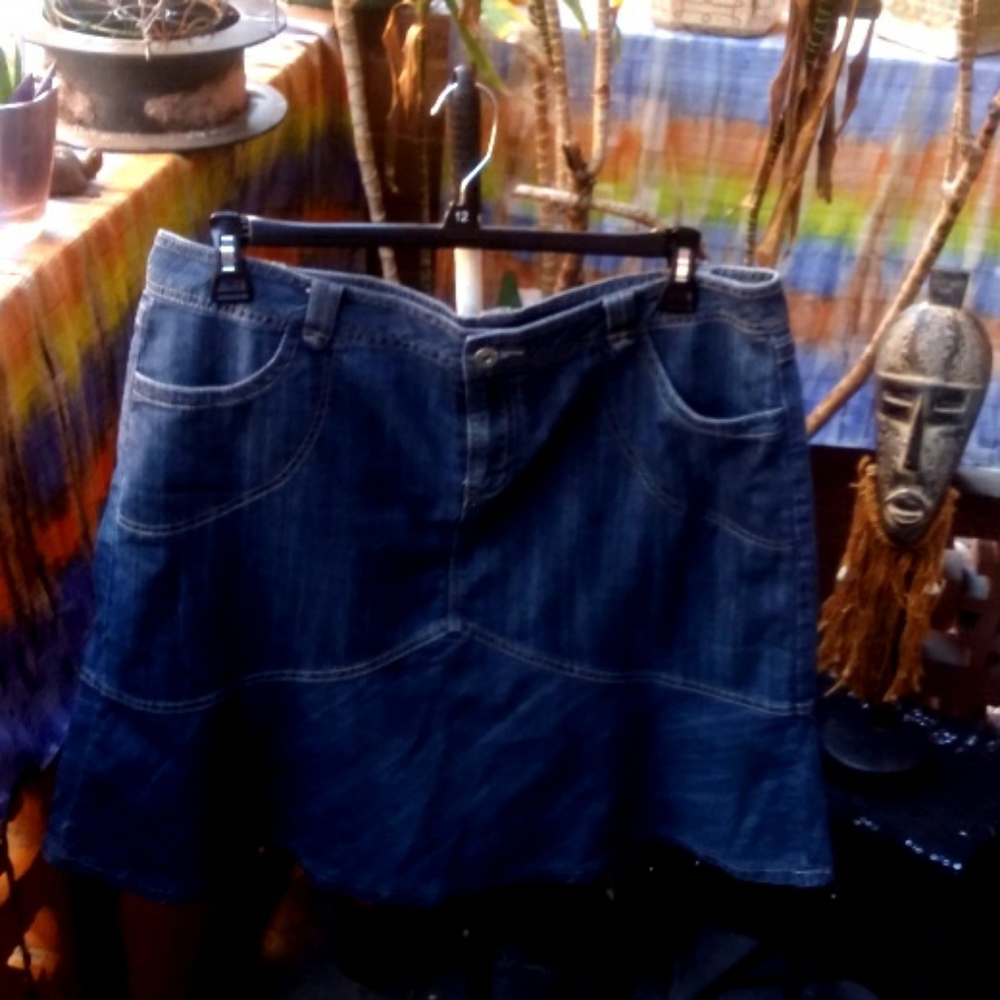 Christiana Zimm Denim Plus Size Skirt